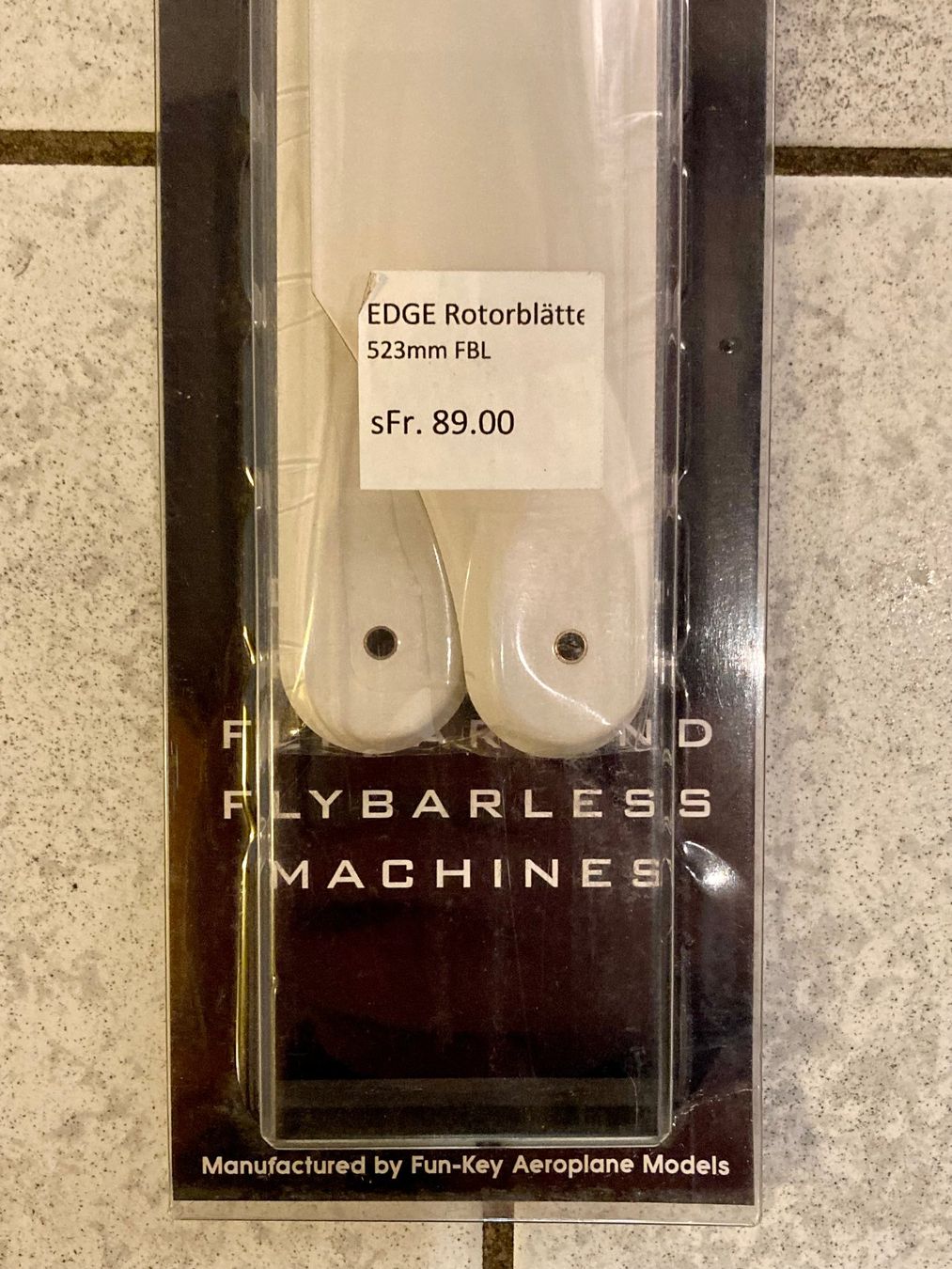 Modellismo RC: EDGE 523mm Premium CF Blades - Flybarless Version rotorblade – Nuovo e nell'imballaggio originale da Lausanne venduto da Techobby 3