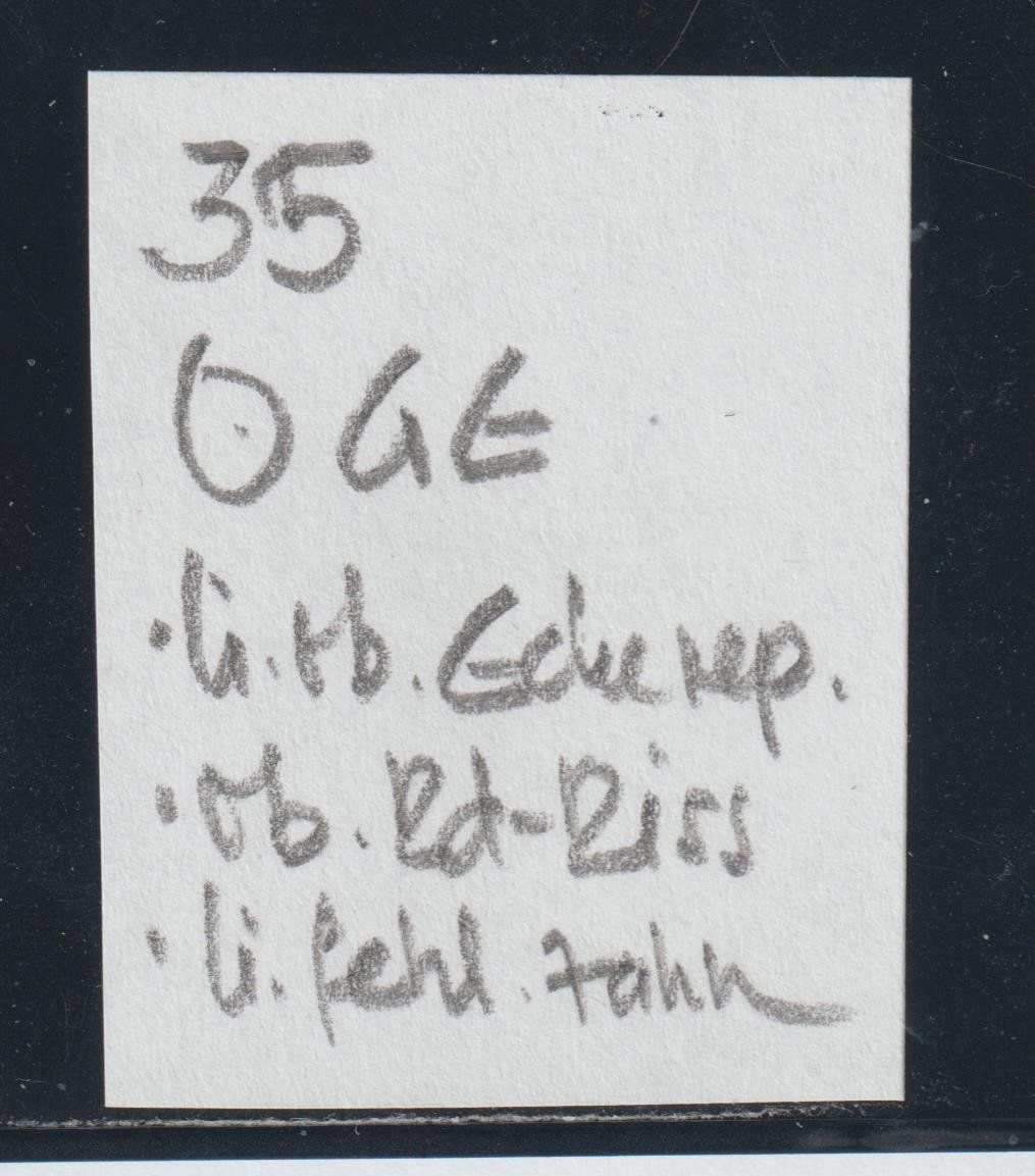 Tutti i francobolli: Sitzende Helvetia Nr. 35 Stempel Genf – Usato da Siebnen venduto da Fstaehli 2