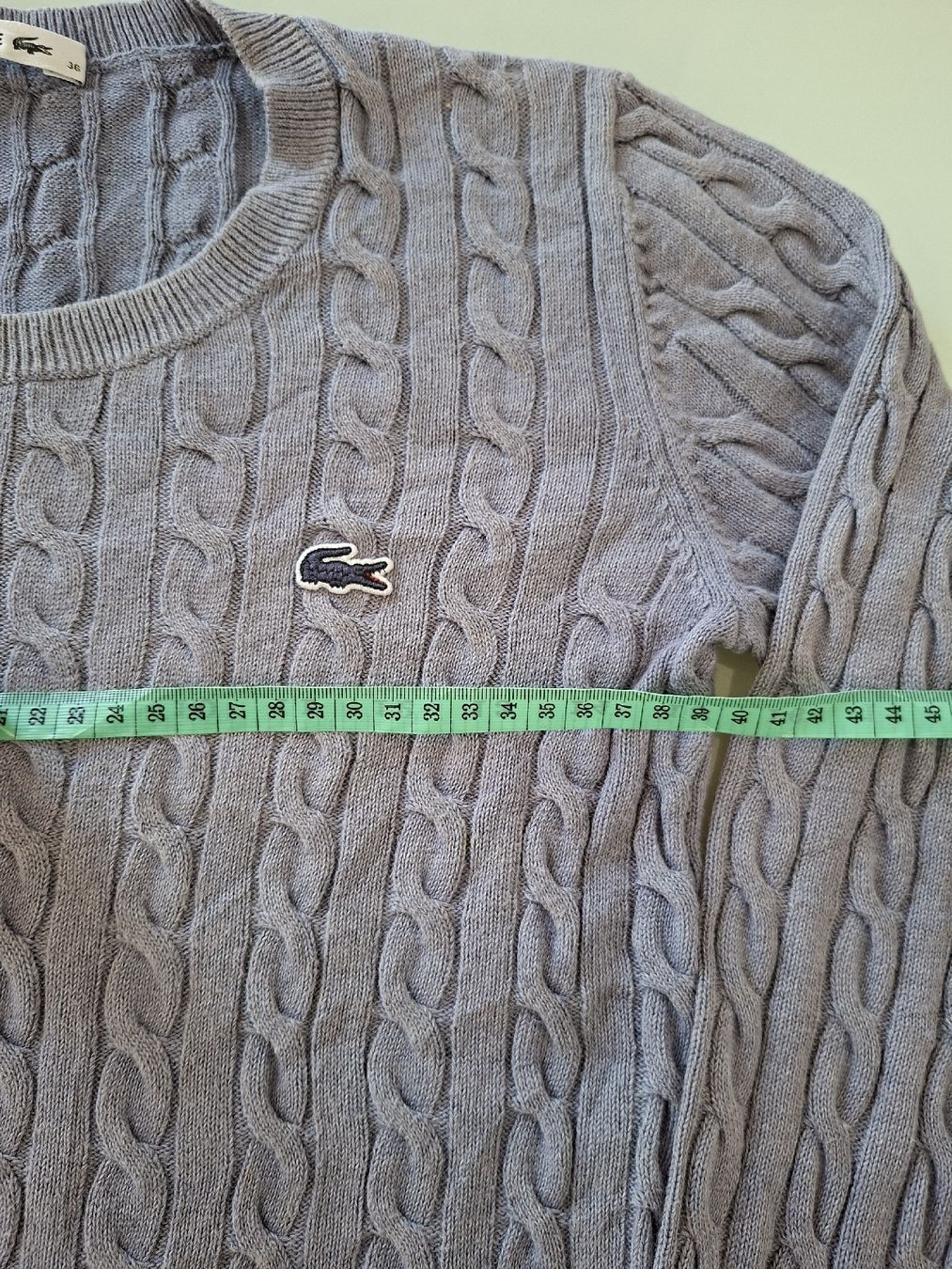 Lacoste Maglioni & Felpe: Pull Lacoste gris torsadé taille 36  – Usato da Renens VD venduto da ser_j2fn 1