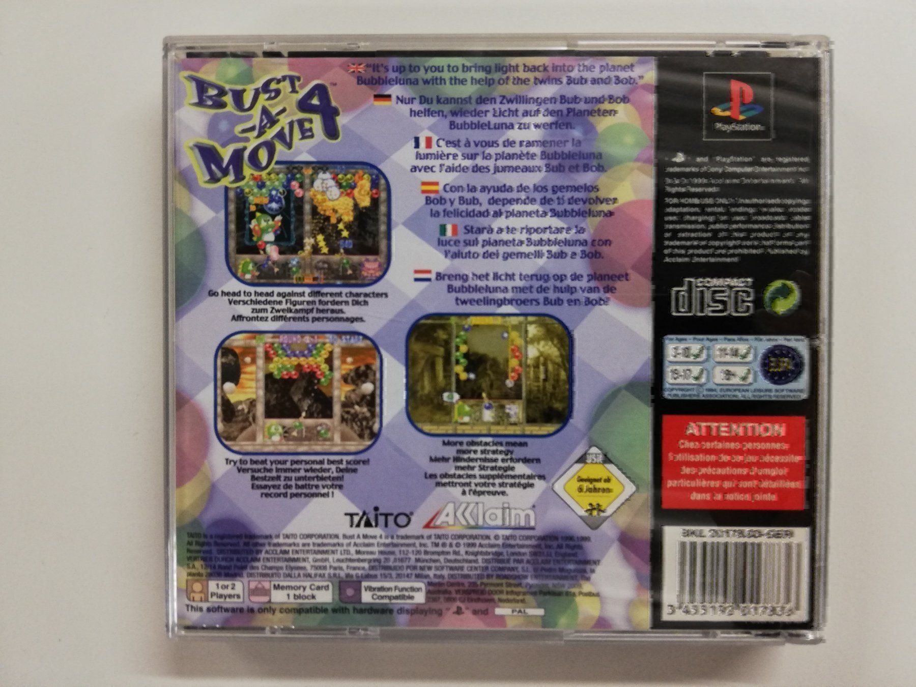 Sony Spiele: Bust-a-Move 4 / Sony Playstation PS1 PSX – Gebraucht aus St. Gallen von zorro_dc 1