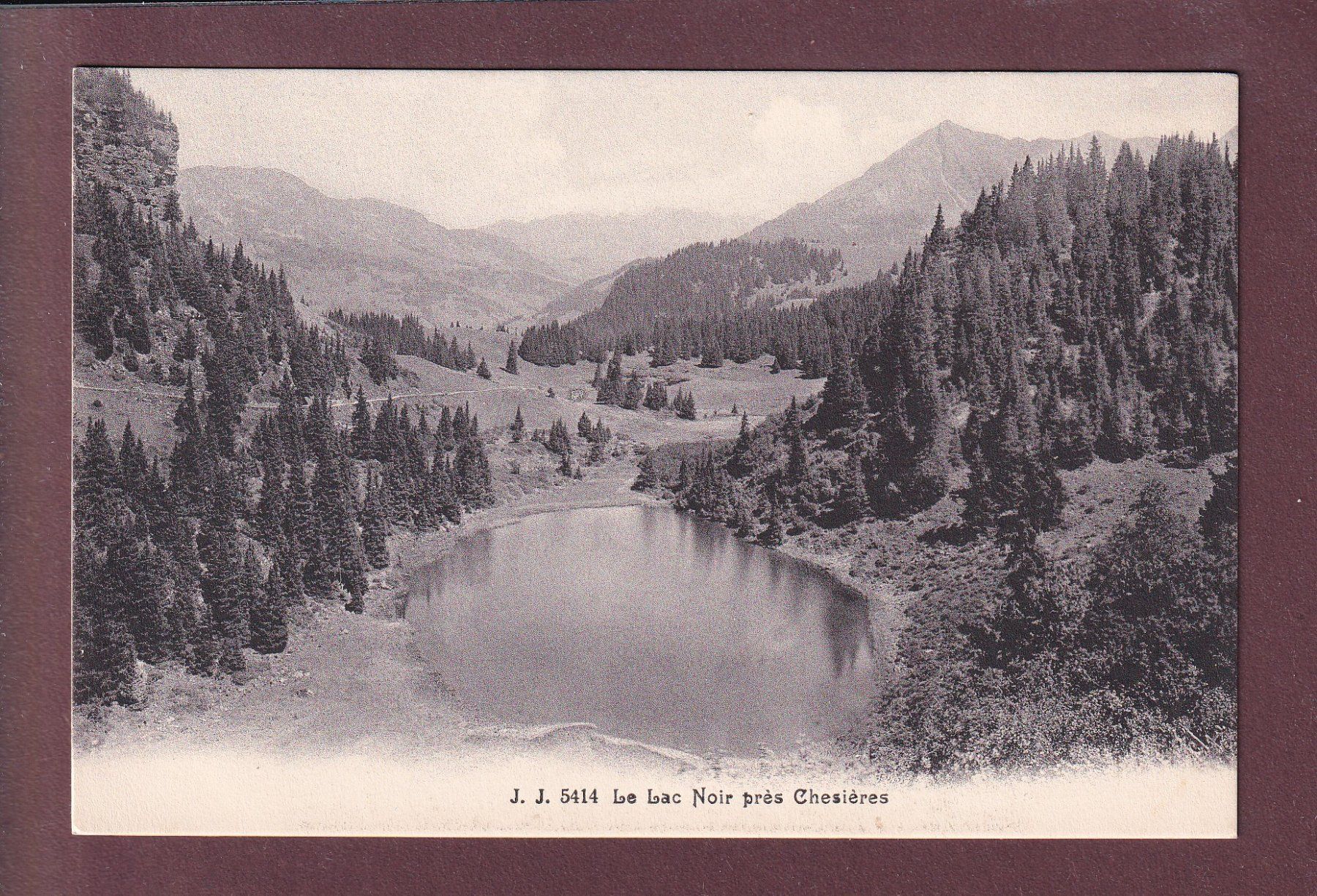 Ansichtskarten: LAC NOIR près Chesières – Gebraucht aus Pully von nicecards