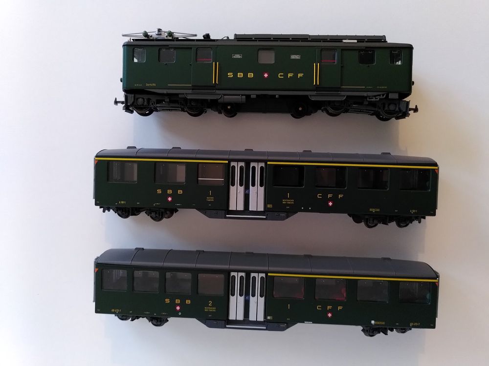 Bemo Modelleisenbahnen: Bemo SBB Brünigbahn / zb historic "Nostalgiezug" H0m – Gebraucht aus Bern von Luca099 3