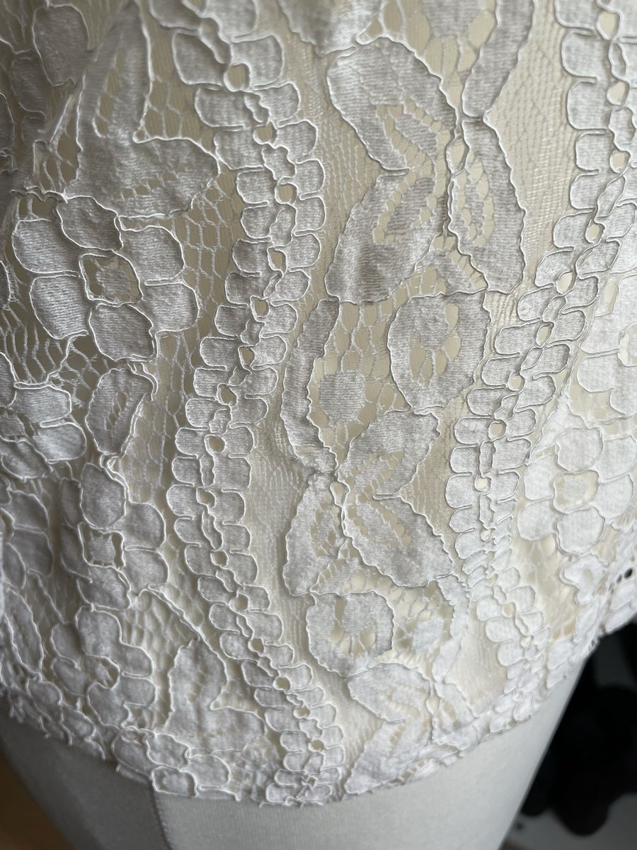 Camicette: White lace beaded blouse - size 36  Never worn – Usato da Fischbach-Göslikon venduto da Vera2109 5