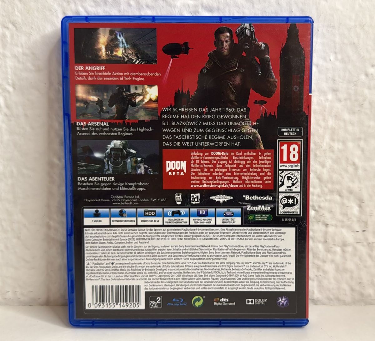 Sony Giochi: Wolfenstein The New Order - PS4/PS5 - Game – Usato da Ehrendingen venduto da bubulence 1