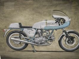 Ducati 750SS 1974 Gemälde