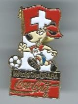 Coca-Cola Placchette & Badge: WM 1994 Pin,Coca-Cola, Schweiz – Usato da Zürich venduto da t24_de