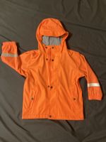 Regenjacke Orange Gr. 110 Reflektoren Kapuze