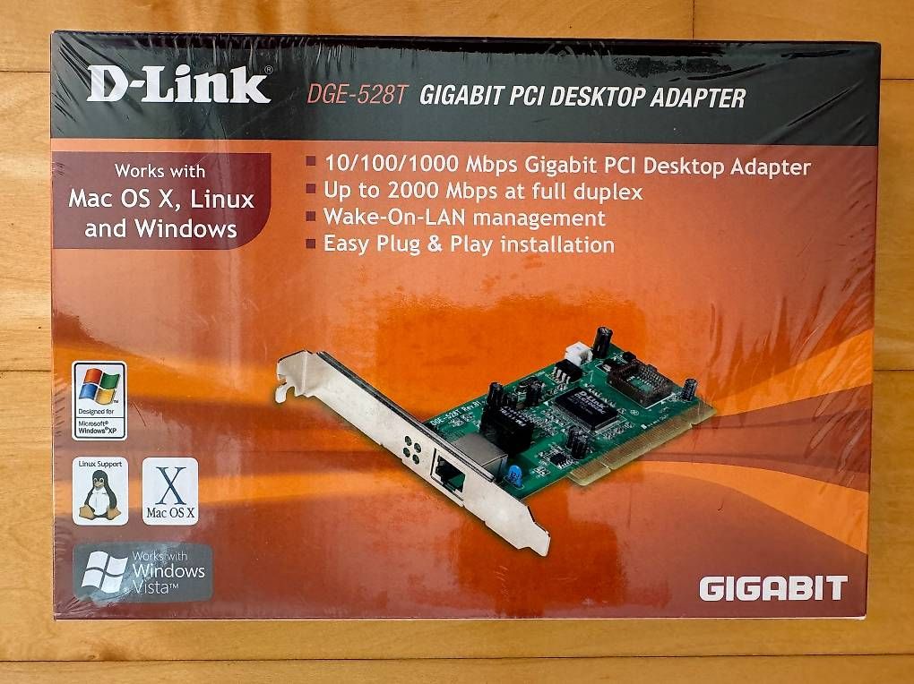 PC: D-Link DGE-528T 1000BaseT-PCI-Adapter – Nuovo e nell'imballaggio originale da Zug venduto da eggiP