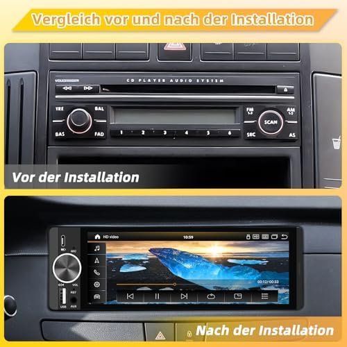 Ecrans: Bildschirm Single-DIN Kabelloses CarPlay Android Auto 6 – Neuf avec emballage d'origine à Hundwil par Mr.Wong 3