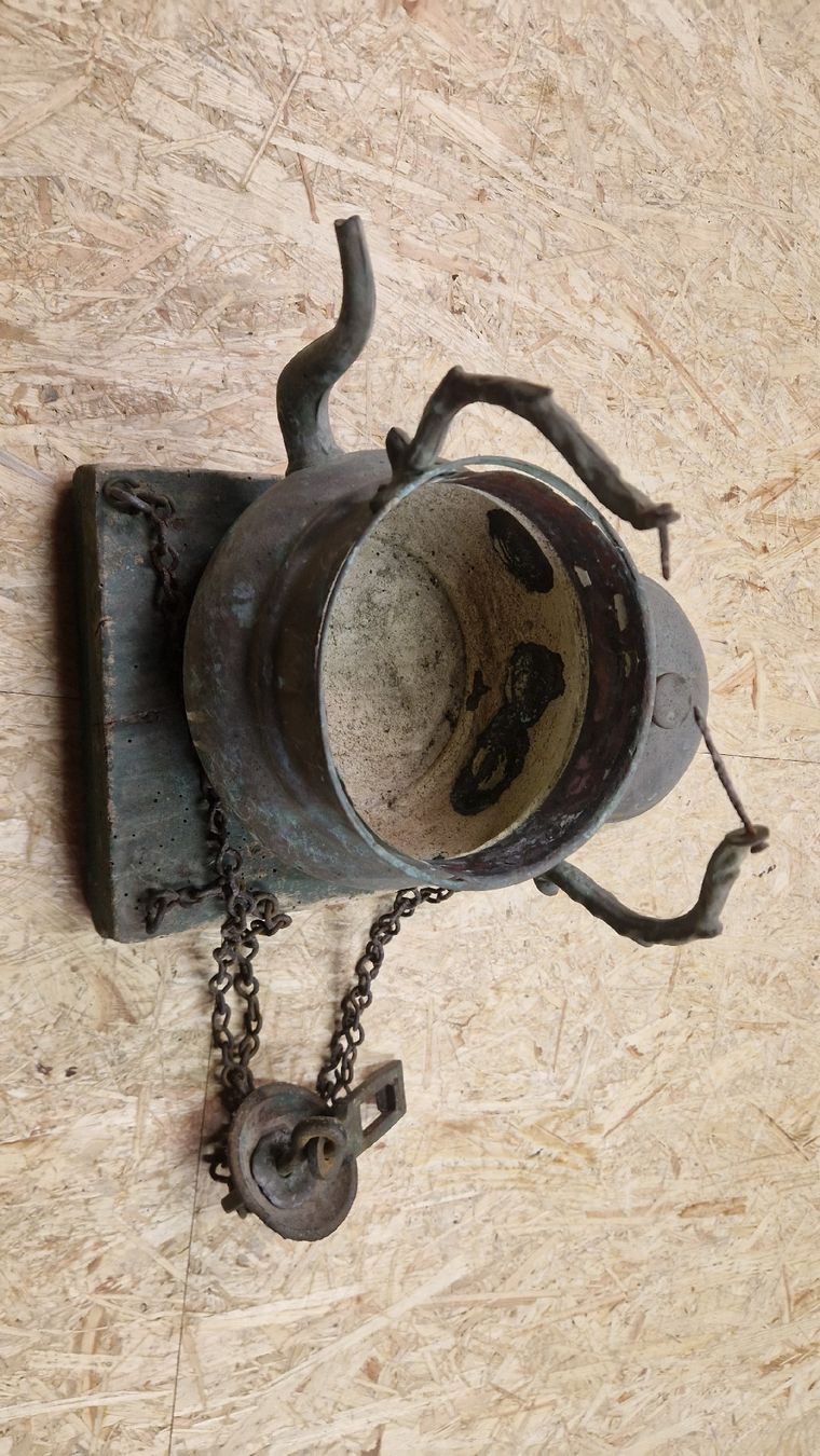 Teiere: Antike Teekanne mit Kette, Deko-Objekt, Jugendstil – Usato da Ennenda venduto da Mr.Alpen16536 3