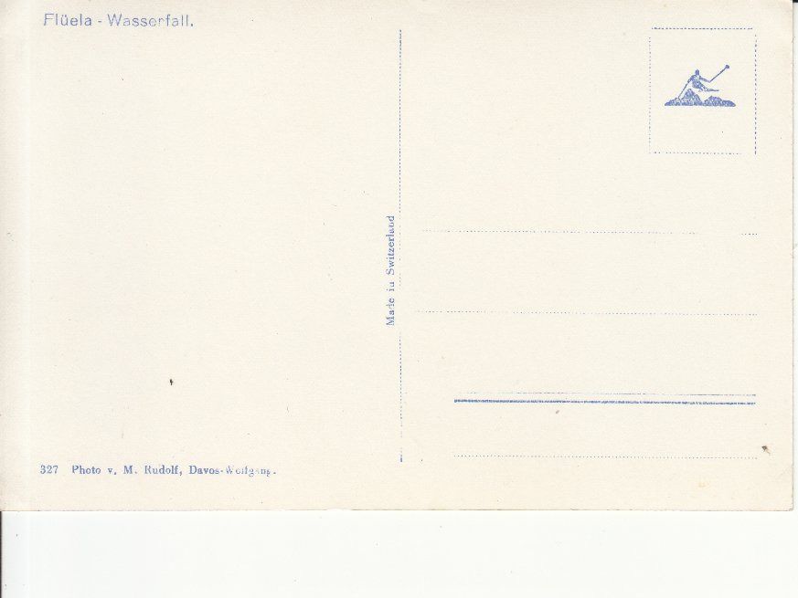 Cartoline postali: Flüela Wasserfall ca. 1930 – Usato da Bürglen TG venduto da StampGraf 1