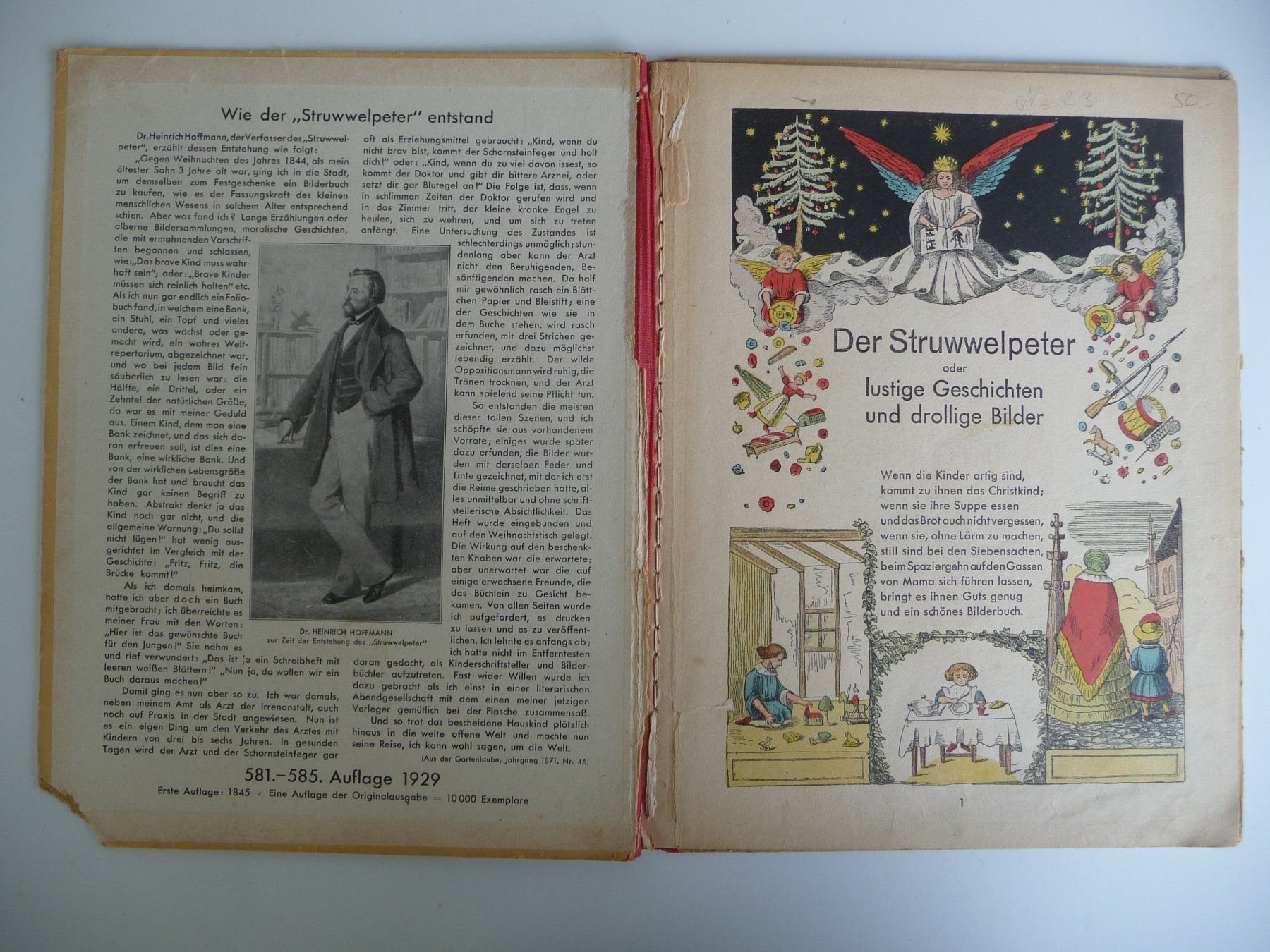 Libri: DR. HEINRICH HOFFMANN - DER SRUWWELPETER – Difettoso da Aesch BL venduto da Imoonlight 1