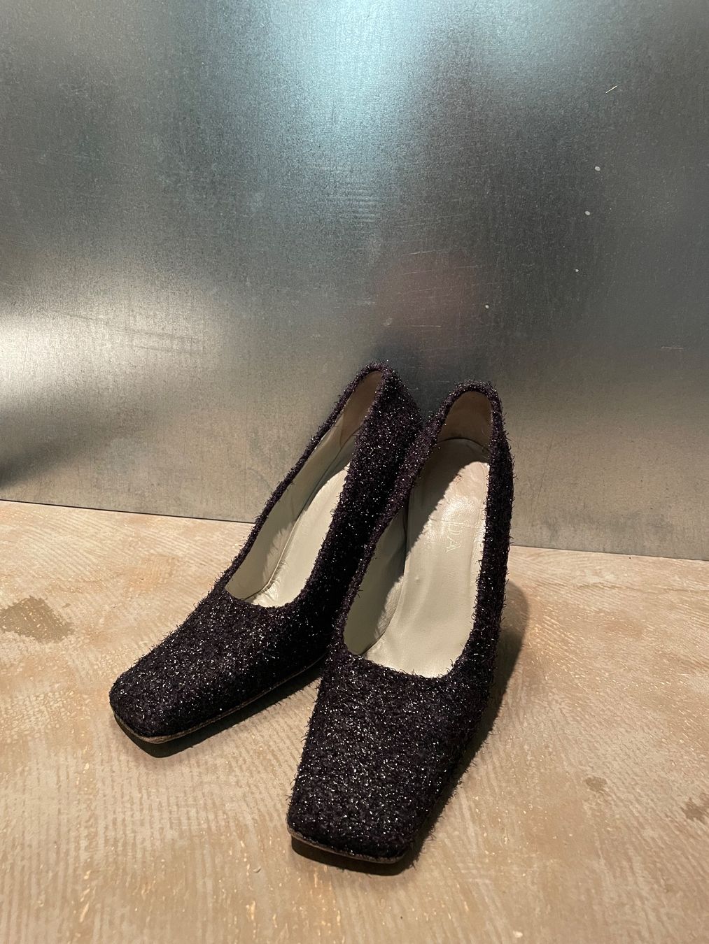 Scarpe da donna: Prada Glitzer Heels schwarz – Usato da Zürich venduto da megr 2