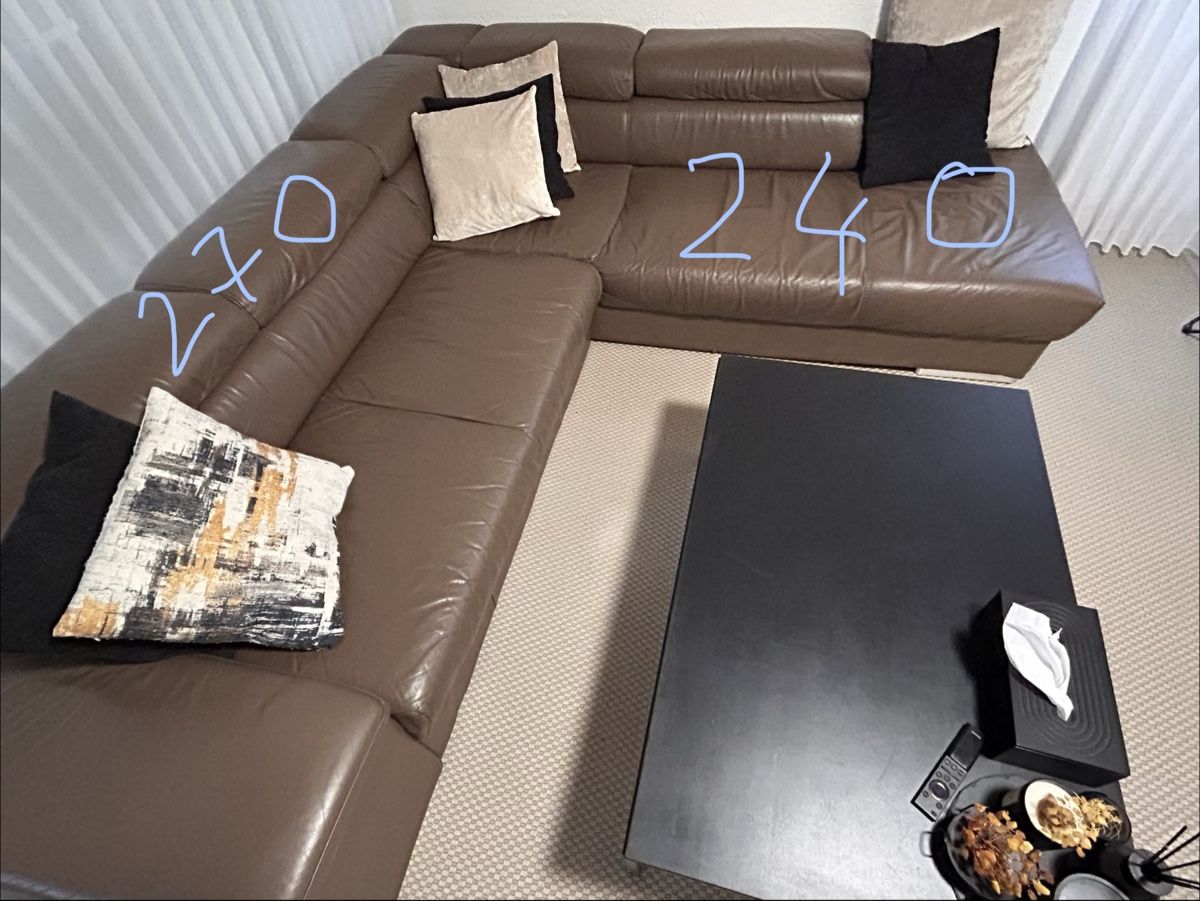 Sofas: Braune Leder Ecksofa  – Gebraucht aus Dübendorf von ramzes0 1