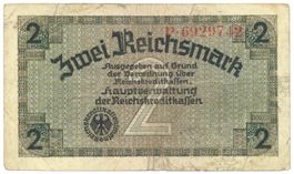 Deutschland 2 Reichsmark Reichskreditkassenschein P R-137