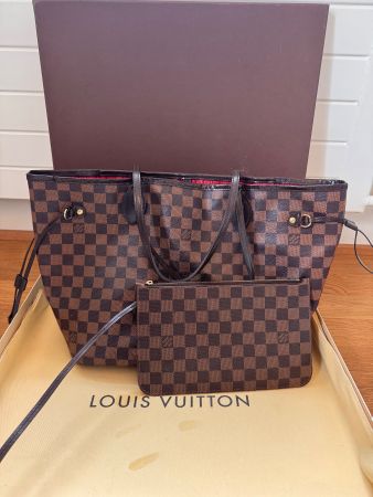 Louis Vuitton Neverfull MM Damier Ebene  (aussen wie neu)
