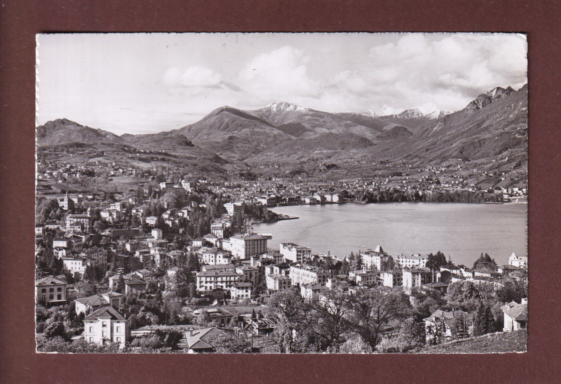 Ansichtskarten: LUGANO - Panorama - 1957 – Gebraucht aus Pully von nicecards-shop