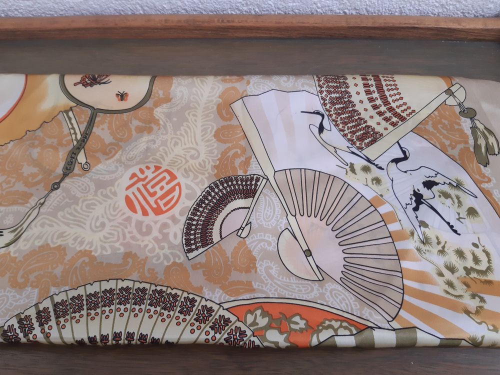 Foulard 100% Soie Pure Fait Main - Vert, 170x34 Cm - Artisanat D'Inde - Occasion Bon état
