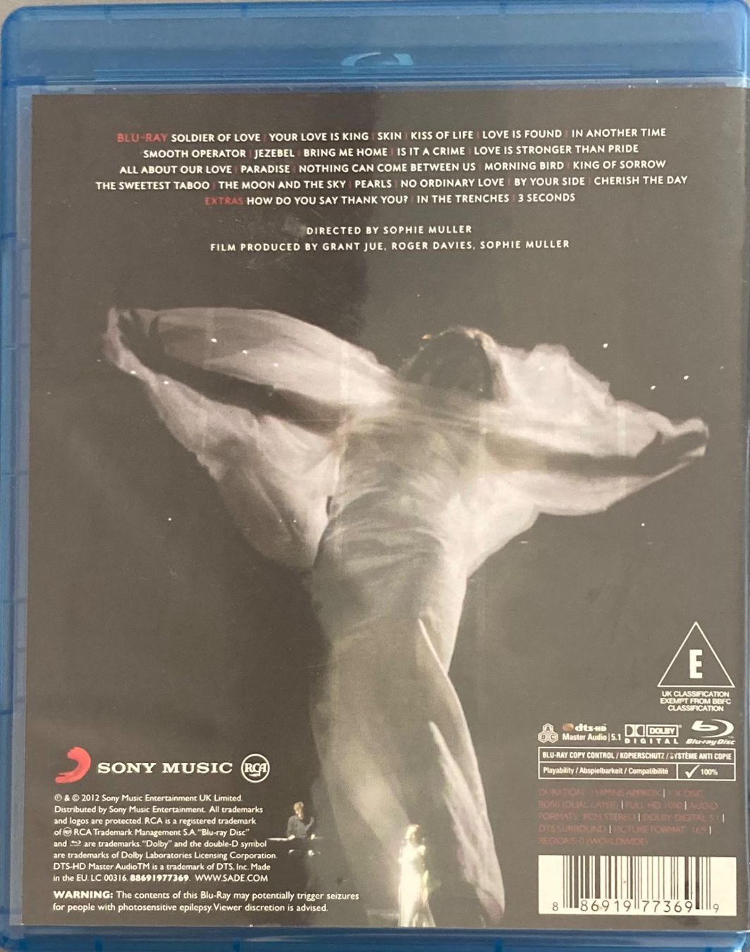 Tous les DVDs: SADE - BRING ME HOME / LIVE 2011 – D'occasion à Poliez-Pittet par Newtown-Records 1