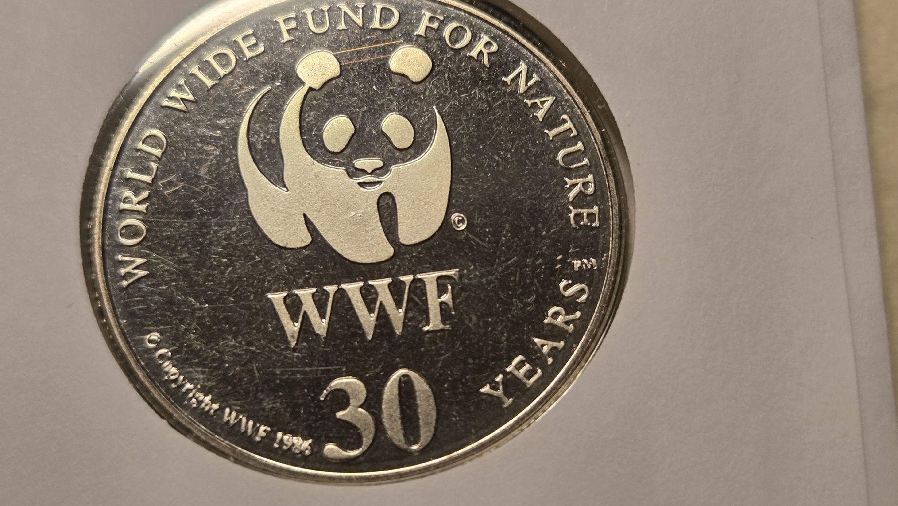 Medaglie: 1995  Medallienbrief WWF Nebelparder – Usato da Arni AG venduto da Moth68 3