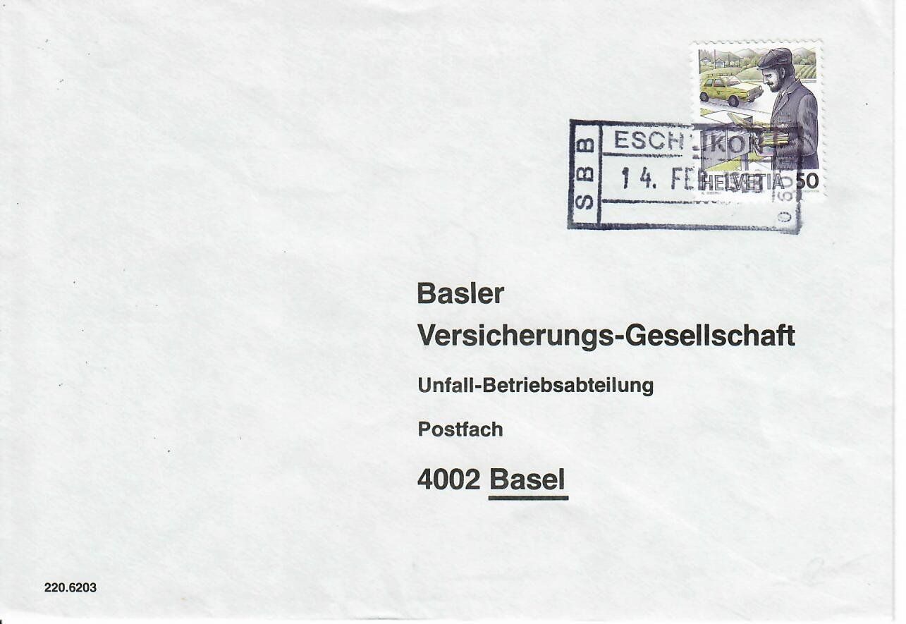 Tutti i francobolli: Brief - SBB Eschlikon – Usato da Hochdorf venduto da Ziegel-16