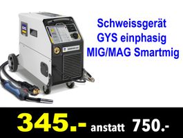 🔴  Schweissgerät GYS einphasig MIG/MAG Smartmig /612x