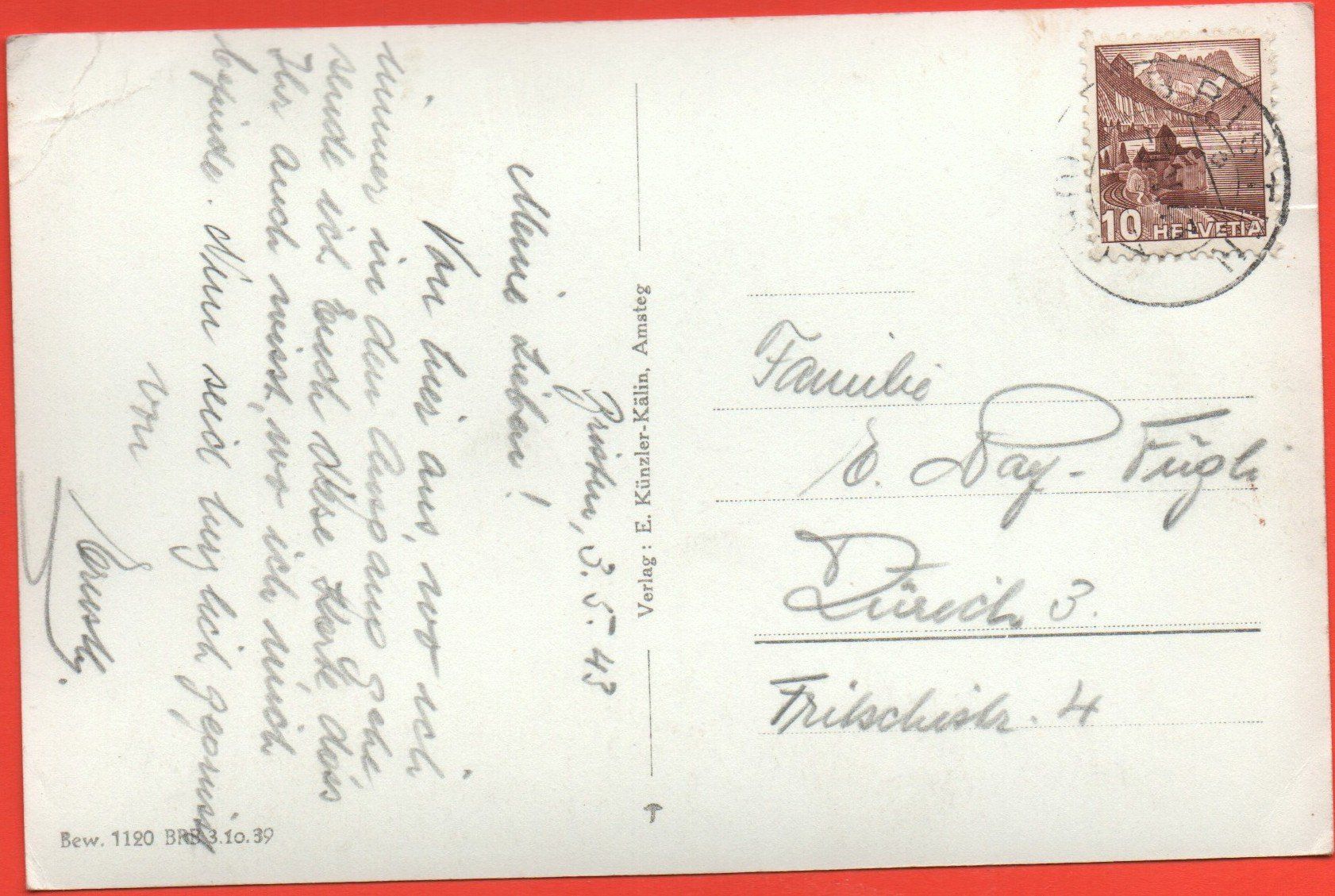 Cartoline postali: Bergdorf BRISTEN – Usato da Jona venduto da philajona 1