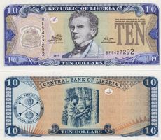 LIBERIA  10 DOLLARS 2011 (UNC)