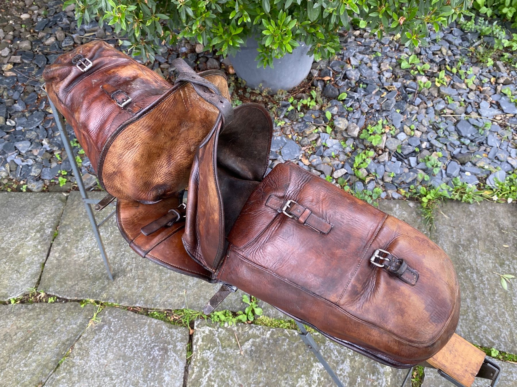 Ciclomotori: schöne Schweizer Militär Satteltaschen – Usato da Feldbach venduto da Fea1 6