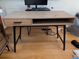 Schreibtisch Holzoptik 