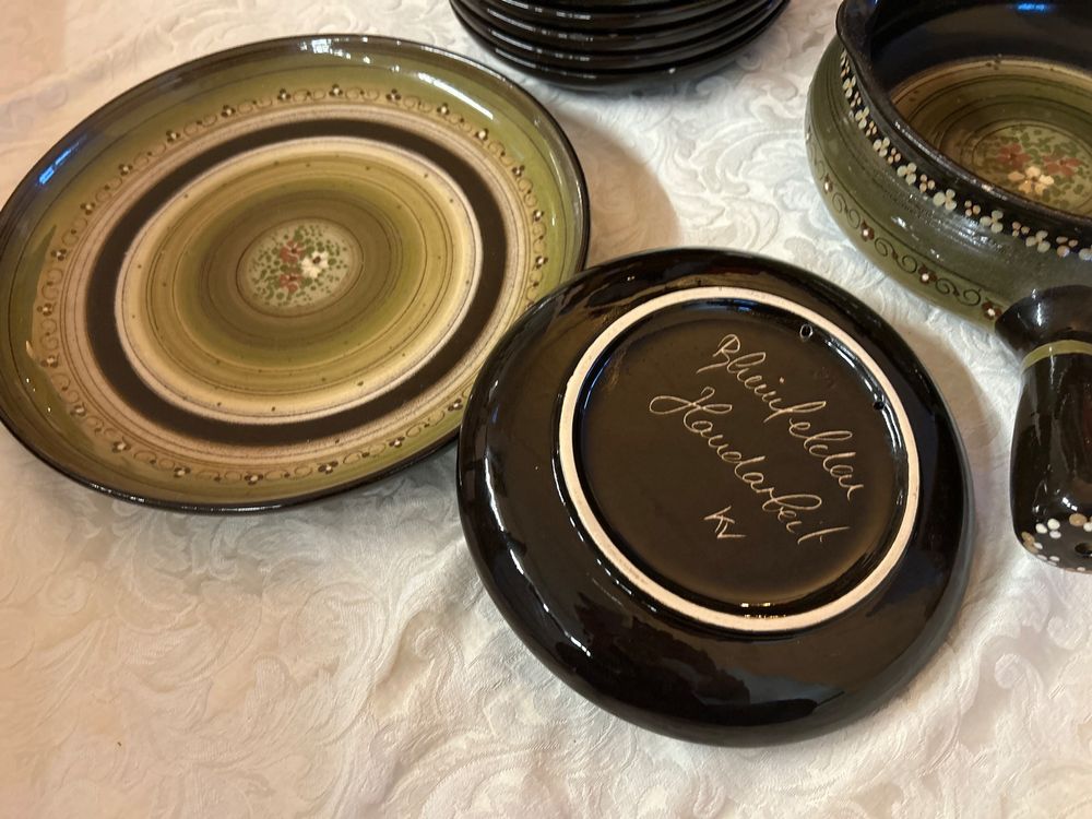 Vintage Fondueset Rheinfelden Handarbeit Keramik Kaufen auf Ricardo