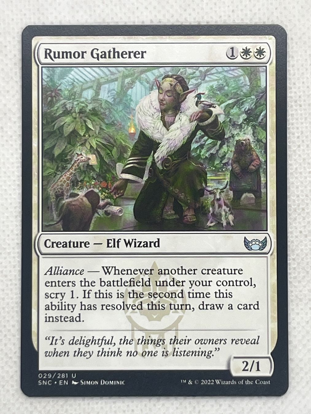 Magic The Gathering Carte collezionabili: MTG Rumor Gatherer SNC 029 Uncommon – Usato da Hinterkappelen venduto da Kim1992