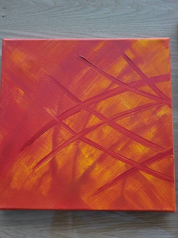 Poster & Bilder: Bild auf Leinwand (rot/orange) – Gebraucht aus Sarmenstorf von Hurrli 2