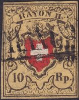 Rayon II, T.20 A1-U mit Franco von BASEL, Kat: 650.-
