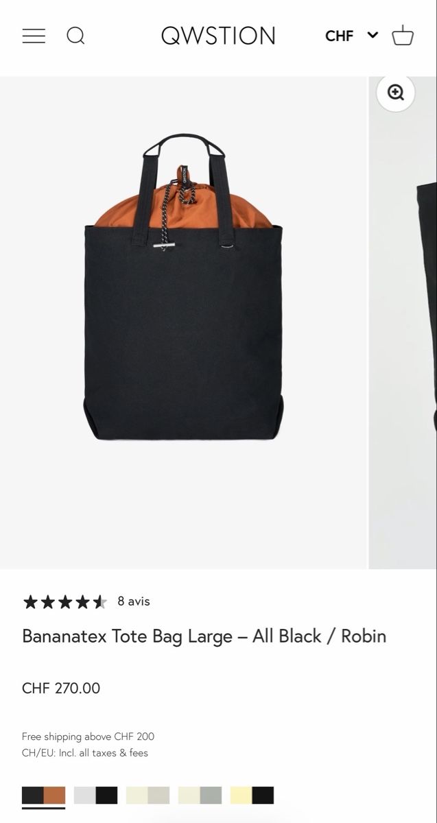 Borse: QWESTION BANANATEX TOTE BAG – Usato da Zürich venduto da fra_2fcl