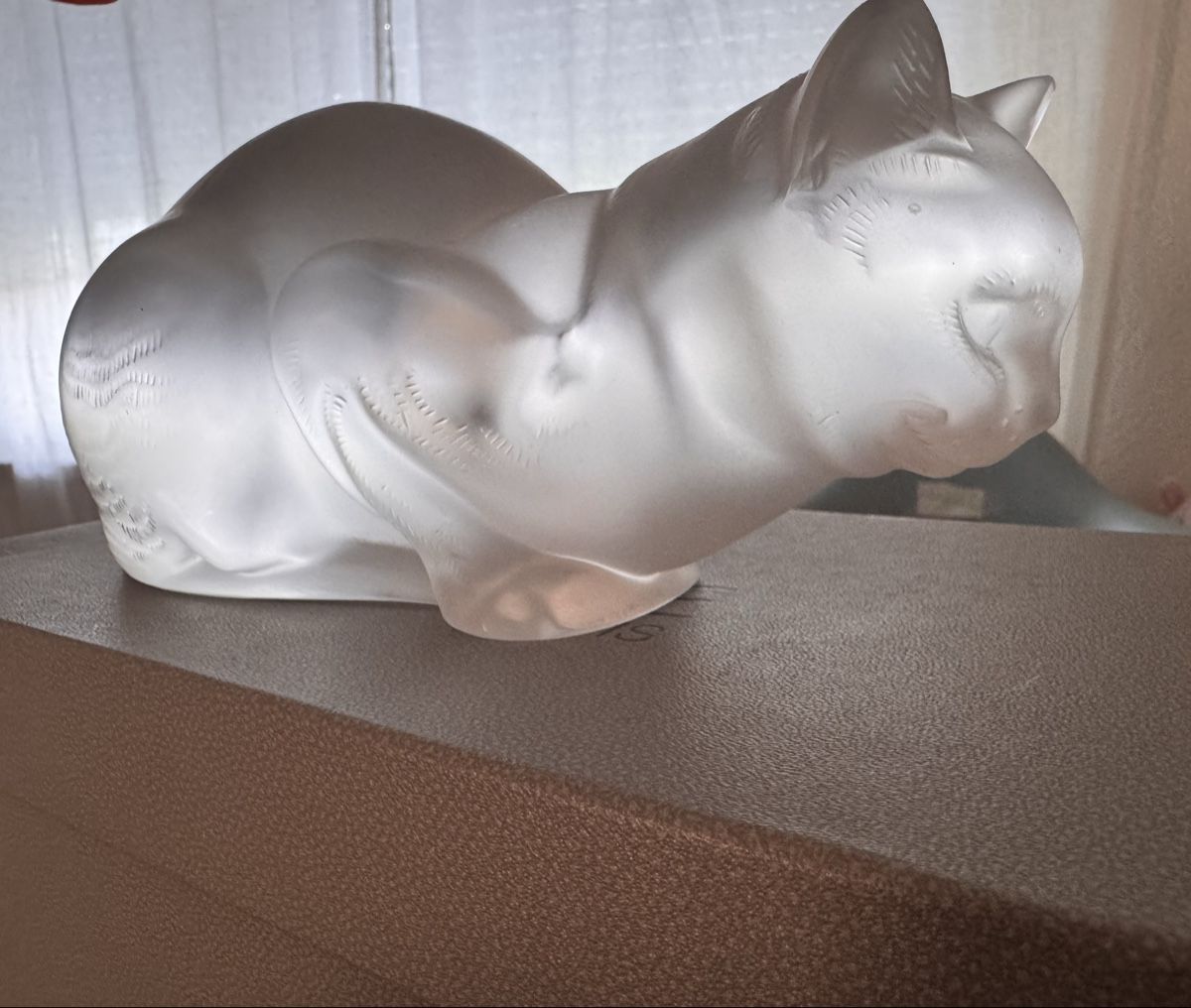 Lalique Statuette: Lalique Crystal Cat - Original mit Box. 21 cm – Usato da Uetikon am See venduto da ste_xq7b 1