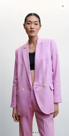 Mango Leinenblazer in Rosa - Gr. M - Neu!