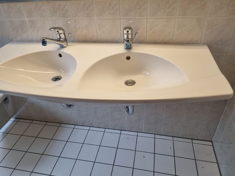 Doppel Waschtisch V&amp;B Volano 130cm weiss | Kaufen auf Ricardo