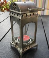 LATERNE AUS ZINN FÜR TEEKERZE, (EX-LÄDELI)  ARTIKEL