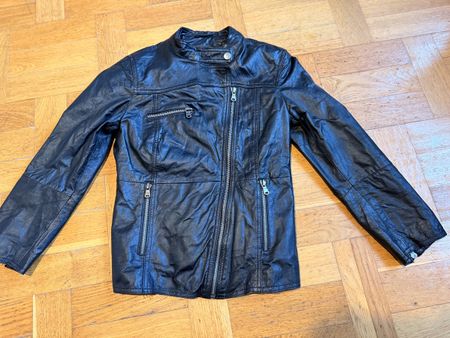 Zara Leder Jacke XS