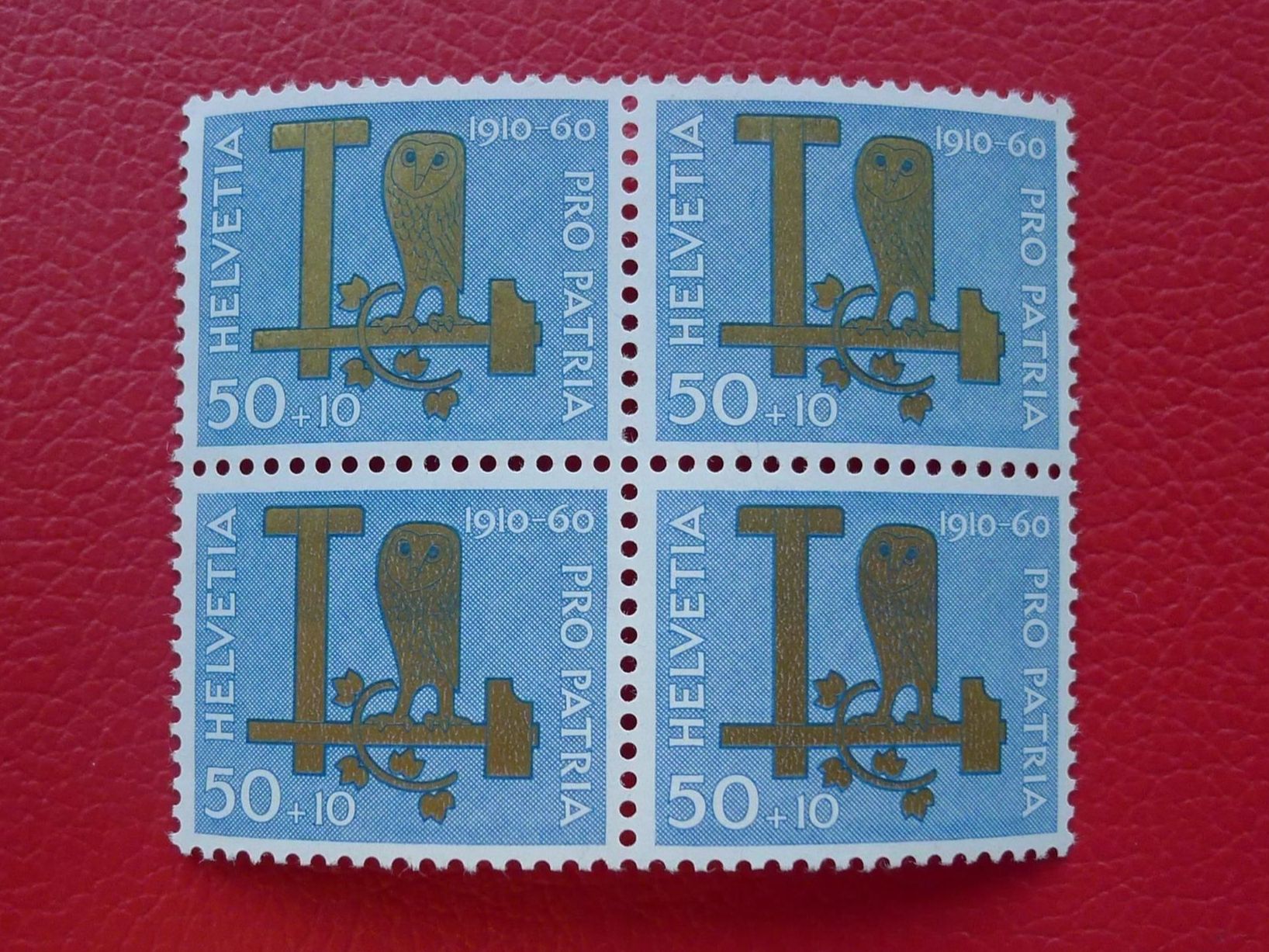 Tutti i francobolli: 1960, B96-B100, ** postfrische Viererblöcke, Kat: 48.-+ – Usato da Sursee venduto da Luzernerraute 2