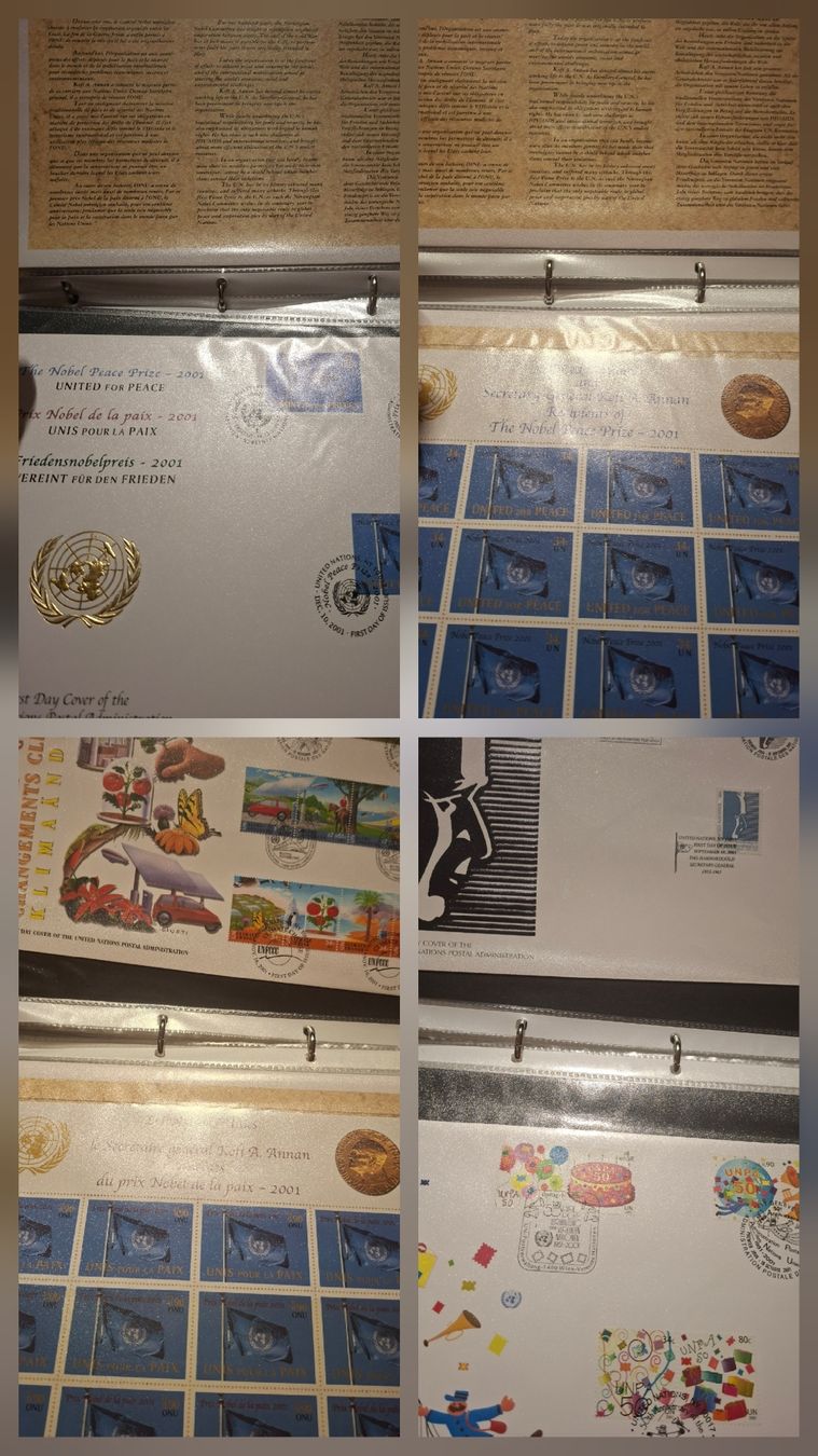 Tous les timbres: Diverse Briefe / Bögen UNO  – D'occasion à Balgach par SIMEON27 2