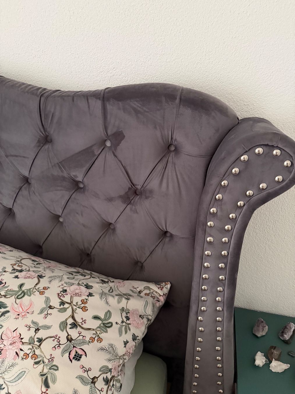 Beliani Letti: Bett 160x200cm aus Samtvelour – Usato da Berg TG venduto da lai_x7vy 2