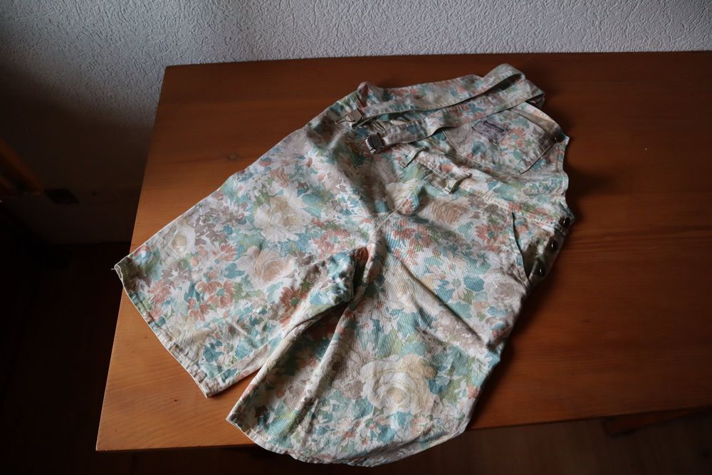 Damen Latzhose Kurz Aus Baumwolle – Lässiger Sommer-Overall Mit Tasche In Verschiedenen Größen