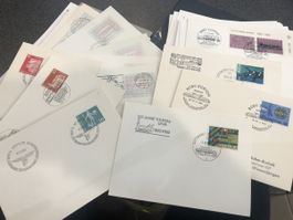 über 50 Belege EISENBAHN - schöne Stempel