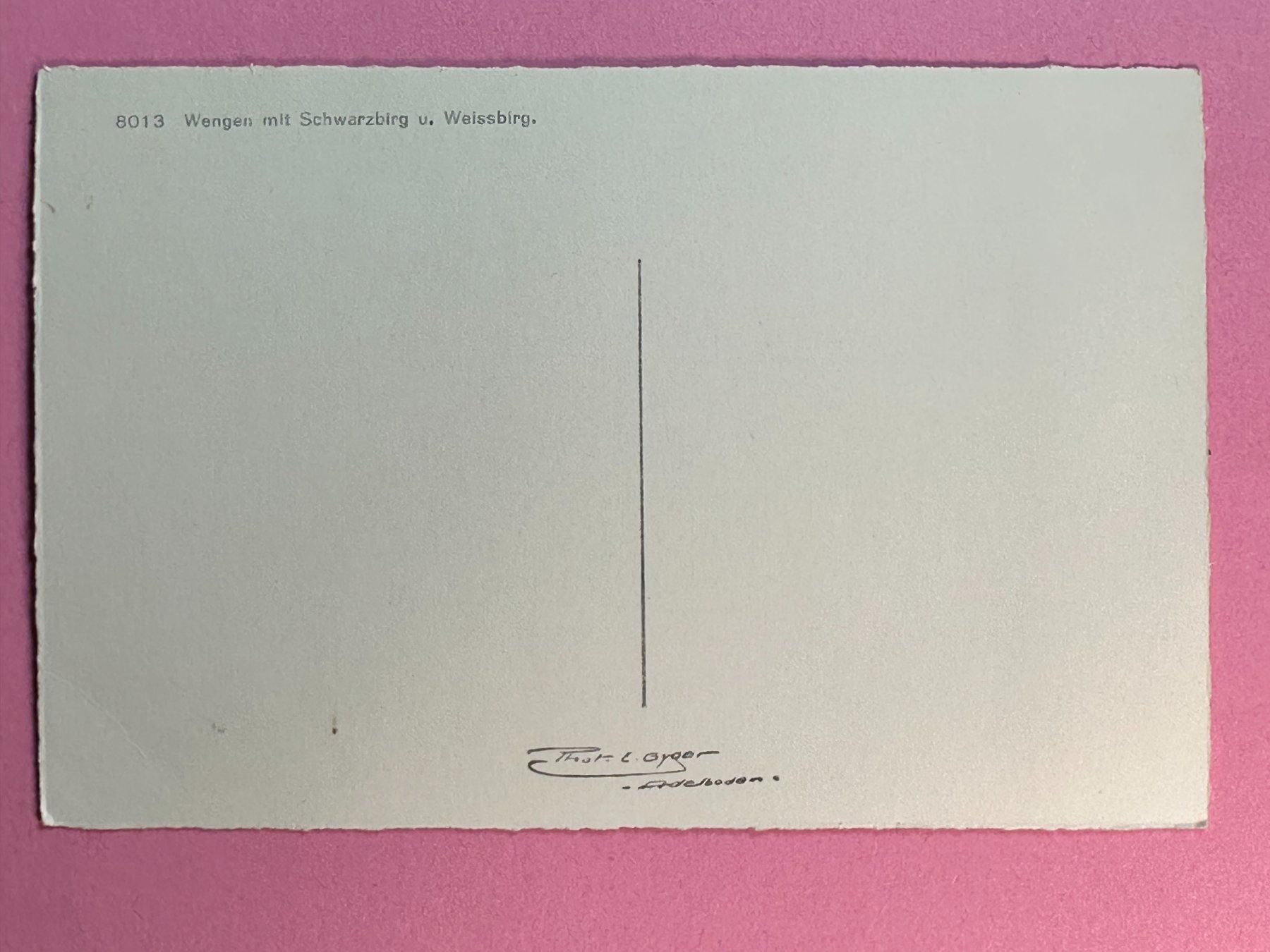Cartoline postali: Wengen - Skifahrer – Usato da Steg VS venduto da danwer74 1