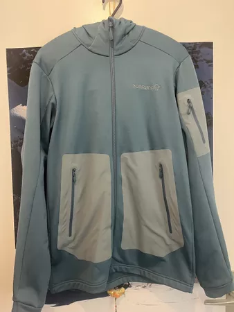 Norrona Fleecejacke mit Kapuze blau Grösse M