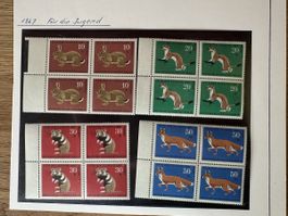 Dt. Bundespost Berlin 1967 4er Block **
