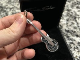 Thomas Sabo Grosse Gitarre 🎸 schwarzes Zirkonia-Pavé 🖤 OVP