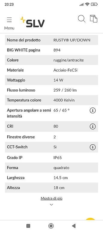 Lampade: Lsv lampada Rusty up/down – Usato da Viganello venduto da biz_cp9h 4